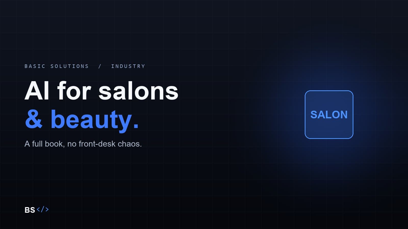AI for salons and beauty: a full book with no front-desk chaos