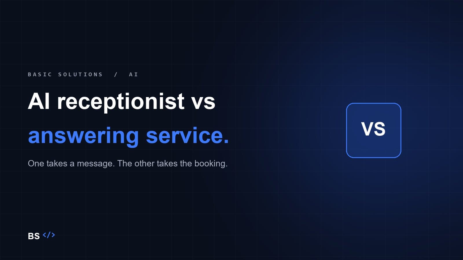AI receptionist vs answering service: what is the actual difference?